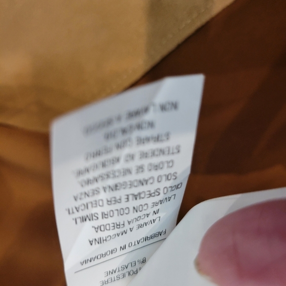 Bellina XS Faux Suede Tan Open Front Long Jacket NWOT - Picture 5 of 9